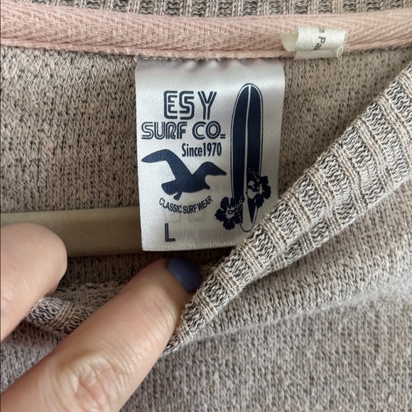 2/$10 St. Simons Island Beige Sweatshirt - Picture 2 of 3